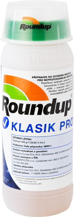 Roundup KLASIK PRO 1l - Zahradní a sezónní produkty Herbicidy